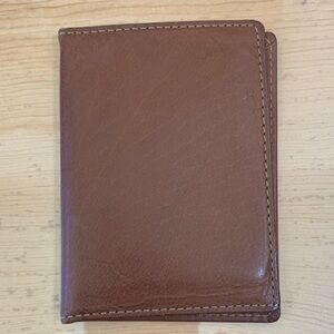 Coach ID holder bifold brown leather